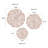 Wall Decor, Wood Wall Decor Modern Organic Wooden Floral Sculptural Wall Art (Set of 3)