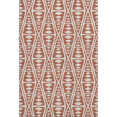 Premium Machine Washable Mayfield AMF112 Geometric Rug