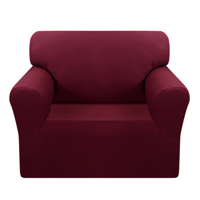 Jacquard Slipcover Box Cushion Armchair Slipcover