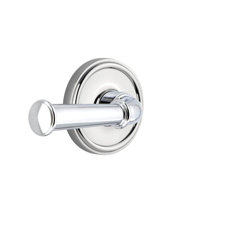 Grandeur Georgetown Rosette Double Dummy with Georgetown Lever, Bright Chrome
