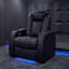 Fauteuil inclinable de cinéma berçant en cuir véritable Mixell-1542508426
