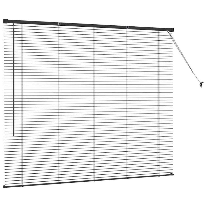 Horizontal/Venetian blind, Black, 130cm L x 160cm W