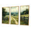 «Green Peaceful Valley I», ensemble d'art mural-2063658972-2063658971