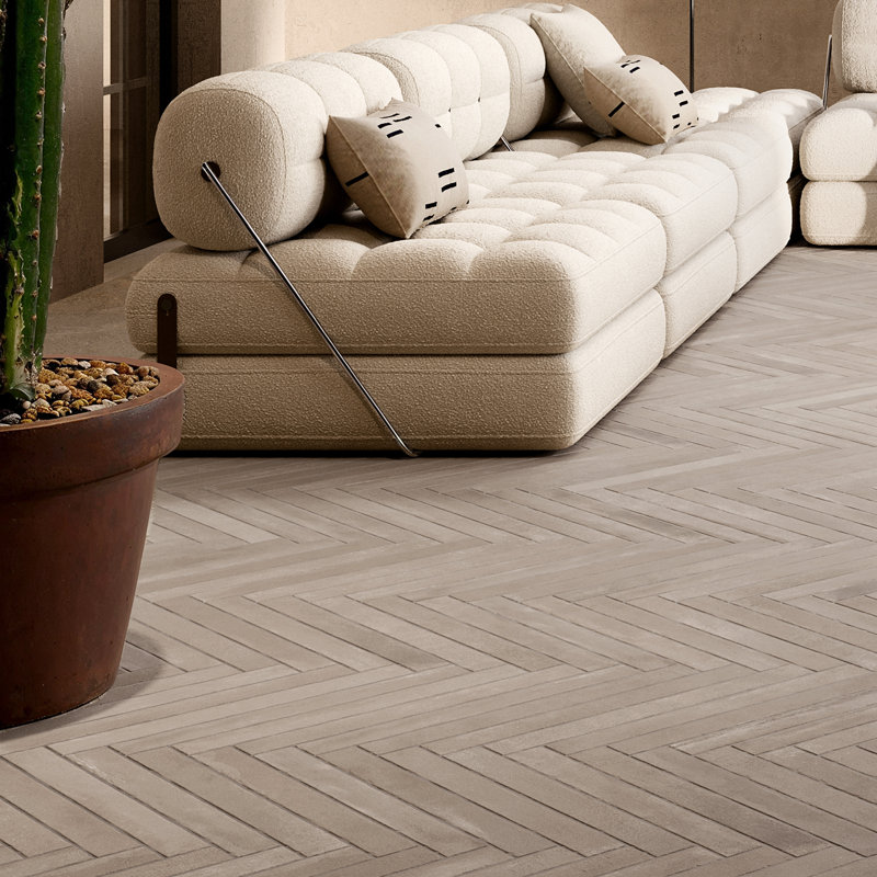 Tucson 1-7/8 In. X 17-3/4 In. Porcelain Floor And Wall Tile, Beige