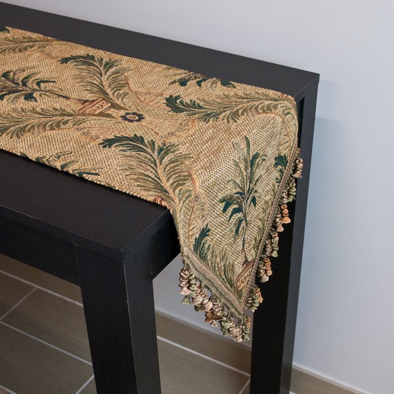 Chemin de table palms, L 108 po x l 13 po