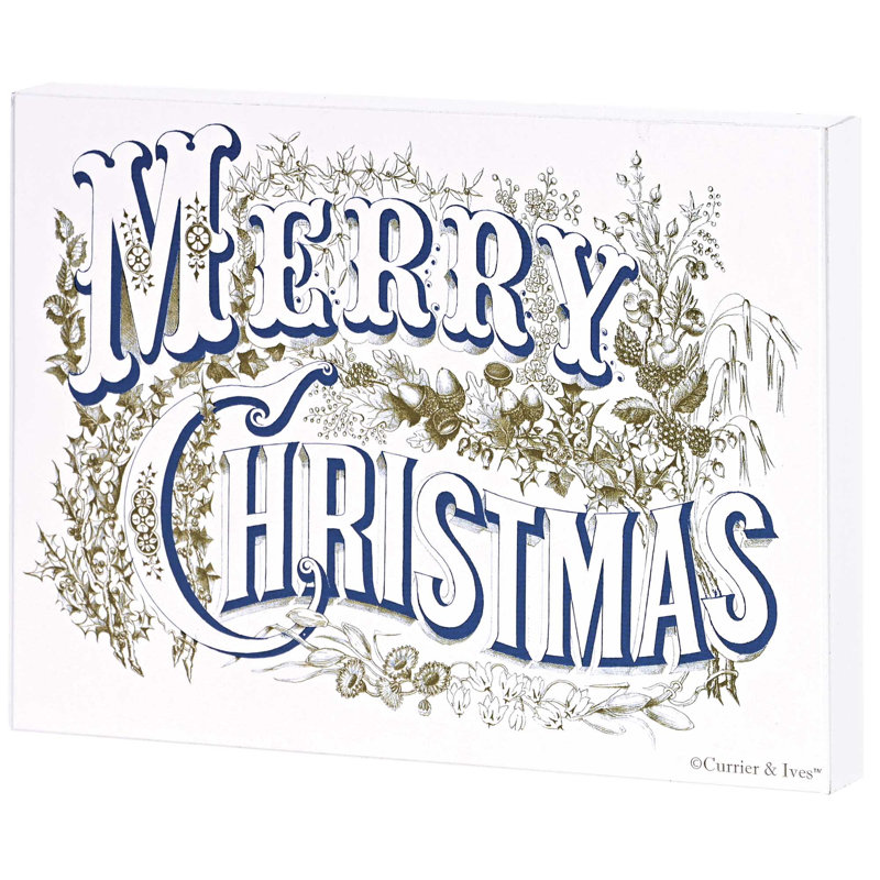 Plaque murale Merry Christmas