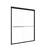 56"-60"W*72" H Semi-Frameless Double Sliding Shower Door, Bypass Shower Door, 1/4" (6Mm) Thick SGCC Tempered Glass Door, Matte Black-123210156