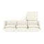 Chenille beige à trois places, deux repose-pieds mobiles, éponge à haute résilience, capitonnage exquis, configuration flexible, tissu d'usure, siège confortable avec base en bois de qualité, ergonomique,