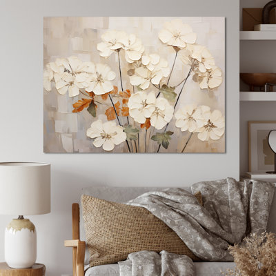 Minimalisme géraniums beige II