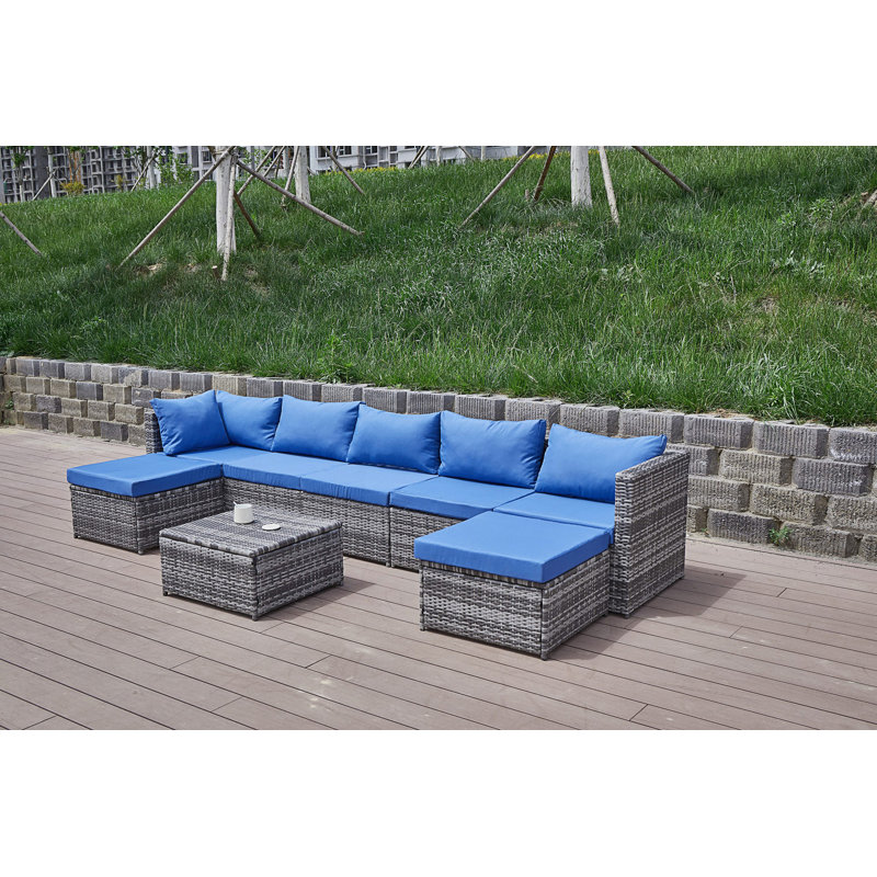 Patio Sofa With Cushions