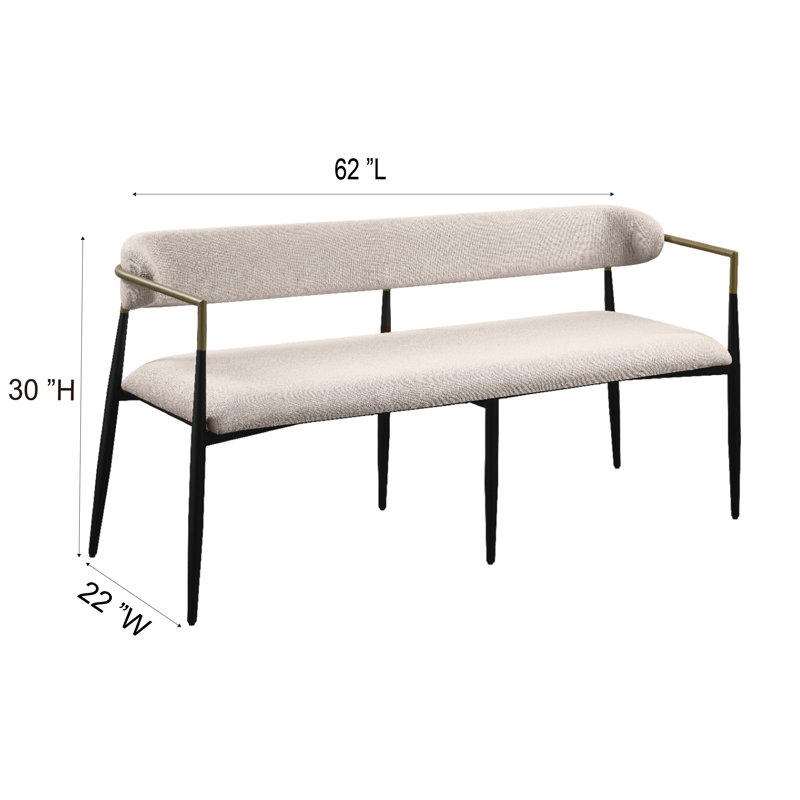 Banc rembourré Titus