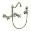 Whitehaus Wall Mount Faucet with Long Traditional Swivel Spout and Solid Brass Side Spray-1164385469-1136461458