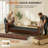 78.7" Leather Rolled Arm Sofa-591420816
