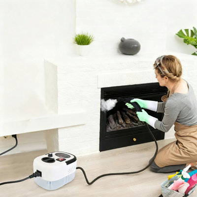 Upgraded Multi-Surface High Temperature Steam Cleaner, 6 Adjustable Steam Levels, 1200ml Large Water Tank, Portable Handheld Steam Cleaning Machine with Full Accessories for Home & Car Interior Cleaning