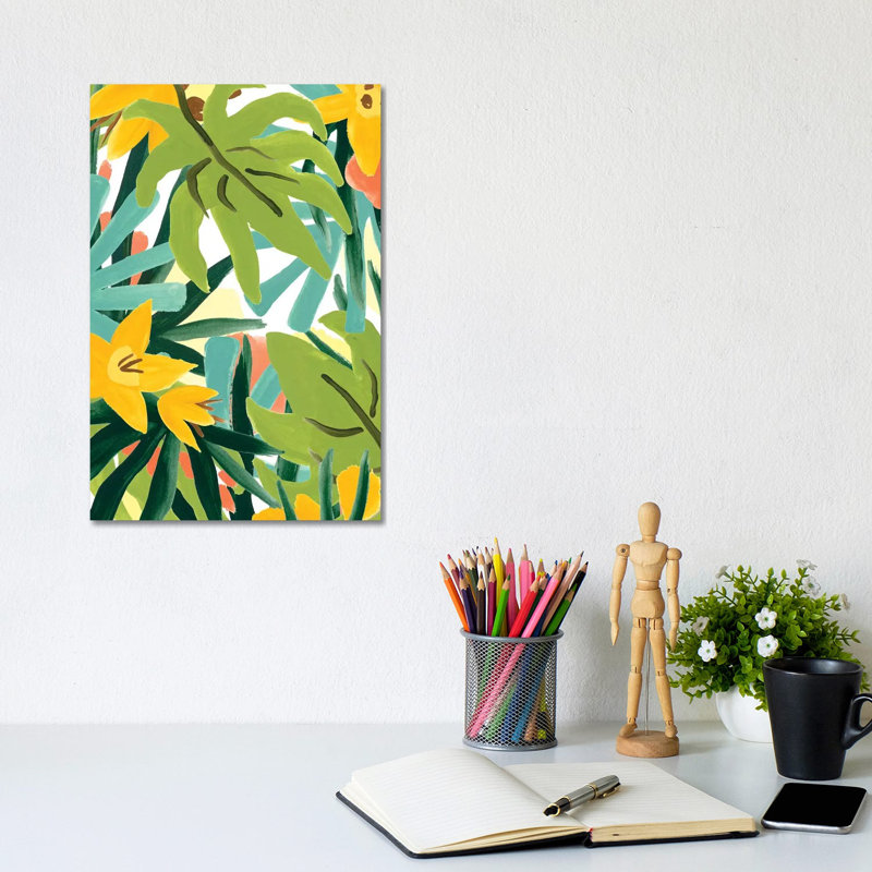 Palm Thatch II by June Erica Vess - Wrapped Canvas Print, 30.48cm H x 20.32cm W x 1.905cm D