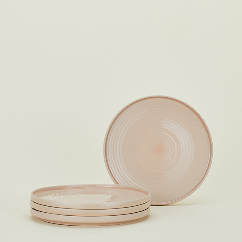 Essential Stoneware Dinnerware - Set of 16, Blush