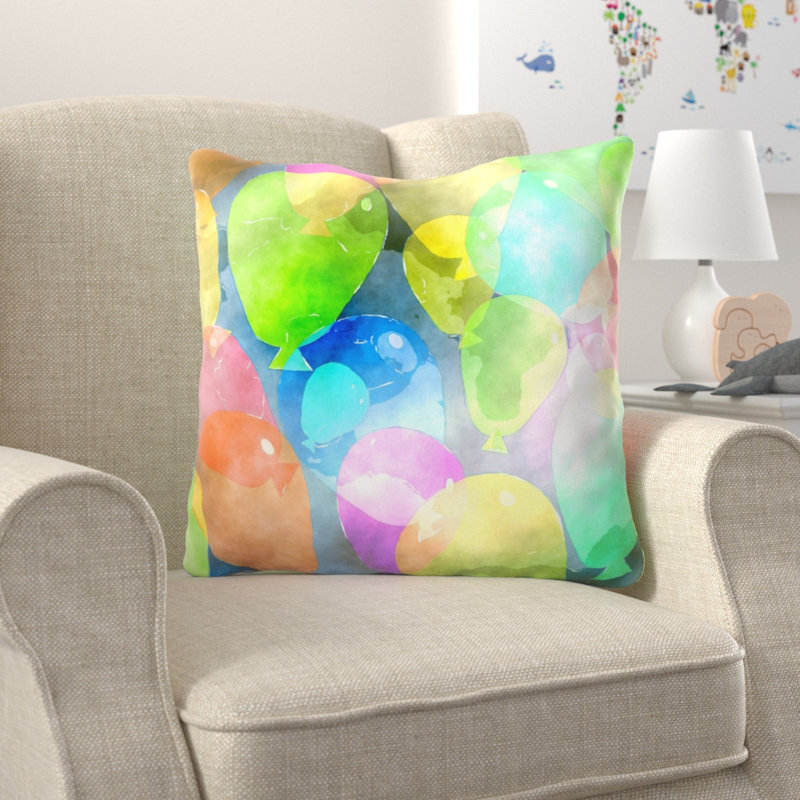 Coussin watercolour Burkhardt, Microsuède, Intérieur