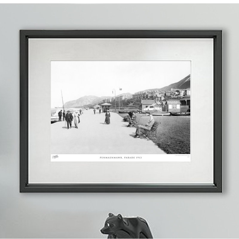 Penmaenmawr, Parade 1913 by Francis Frith - Single Picture Frame Print, 45cm H x 60cm W x 2.3cm D