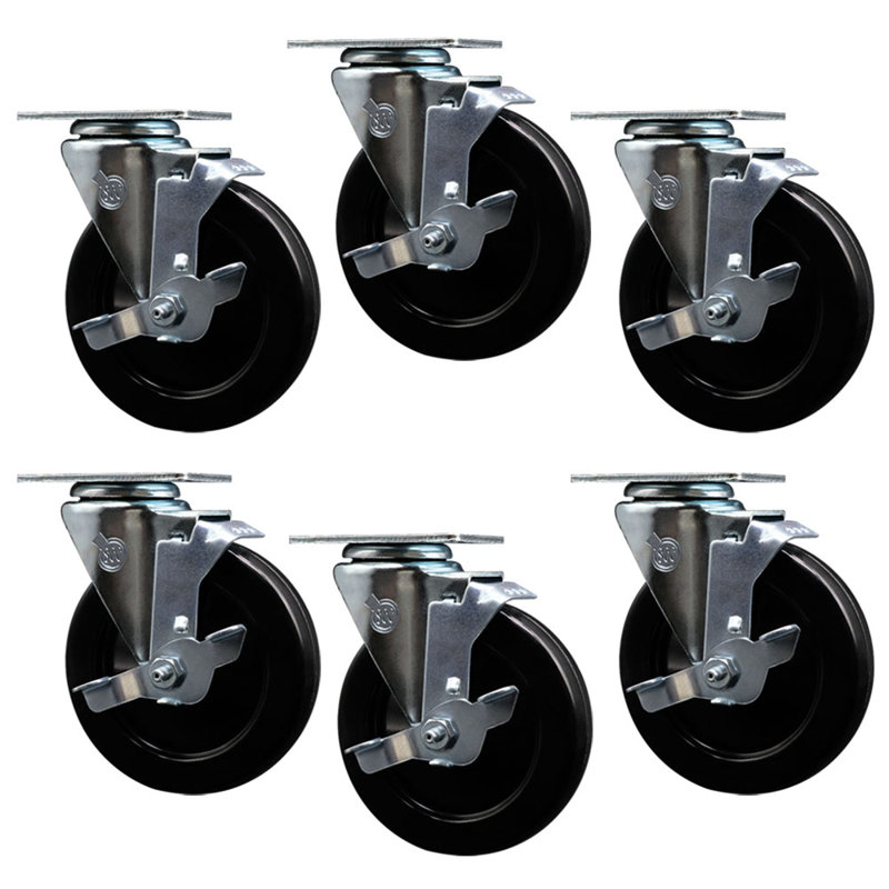 Service Caster Brand Replacement Set for PaintLine ProDryingRack EX Plus Series