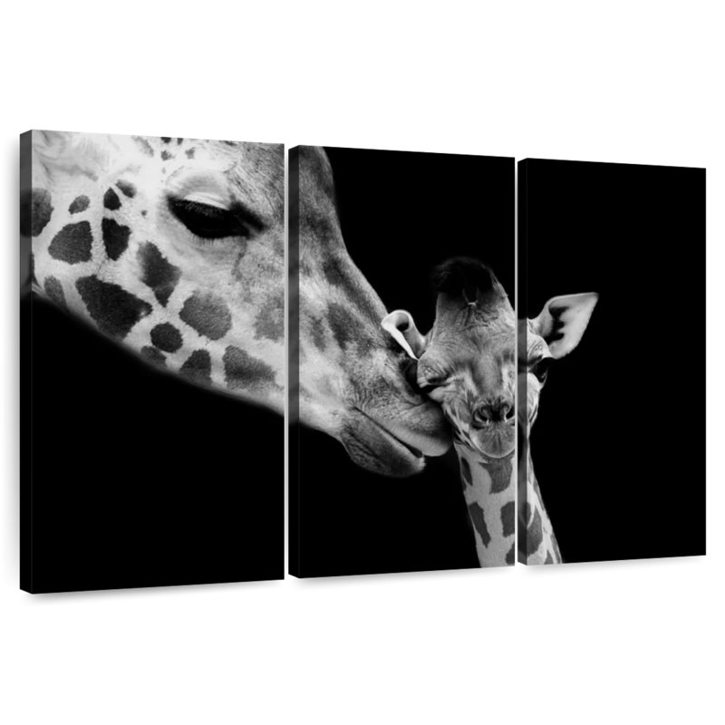 Motherly Giraffe, 32" H x 50" W