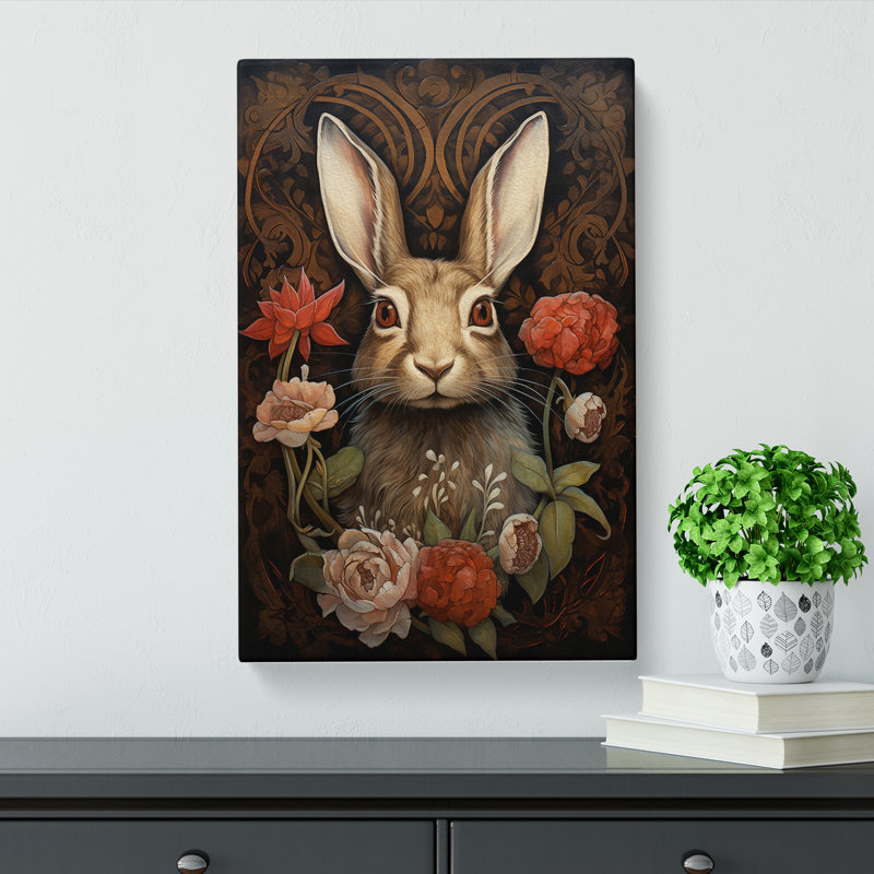 Hare Renaissance No.2 - No Frame Print, 76cm H x 50cm W x 3cm D