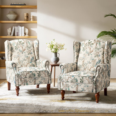 Anndi Upholstered Wingback Accent Chair