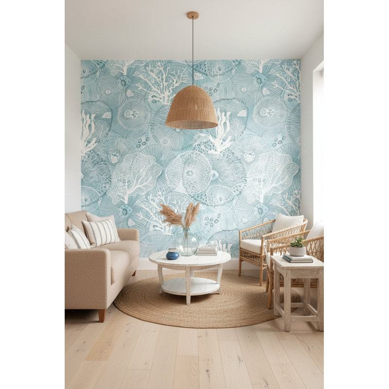 Papier peint abstrait marine
