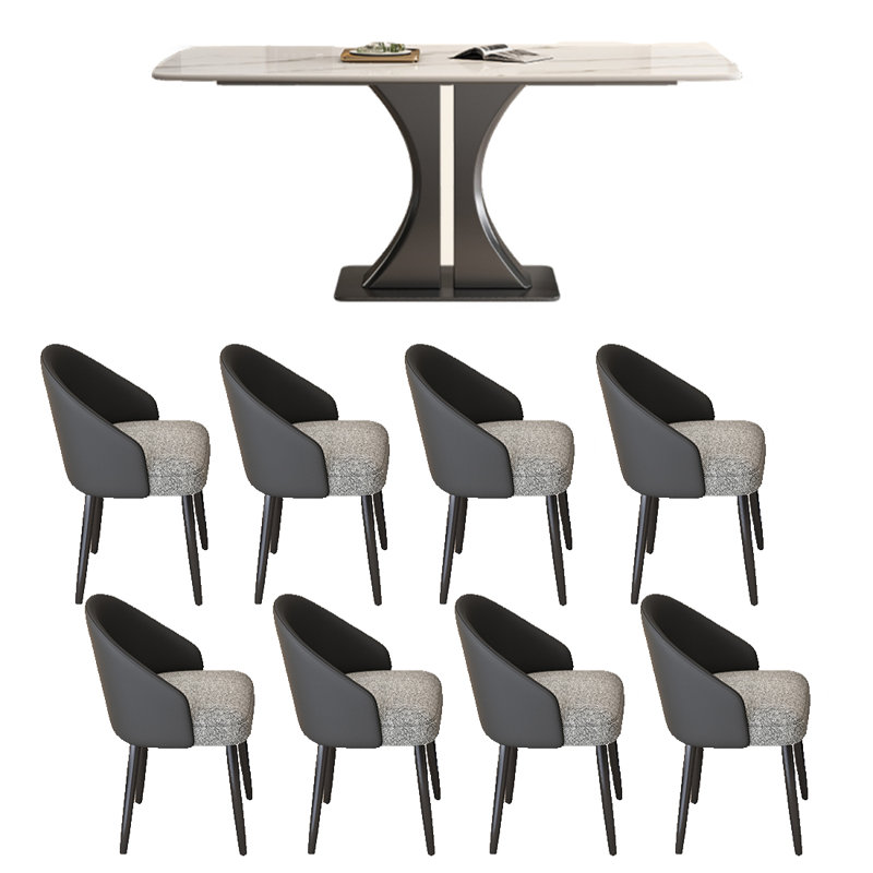 Durable Rock Slab Dining Table Sets., 9