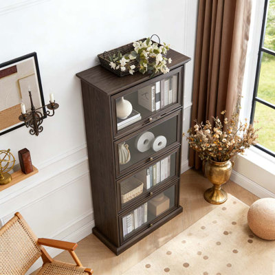 Rangement en verre à 4 niveaux