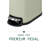 Acento Curved Rectangular Soft Close Premium Pedal Waste Bin-113453535