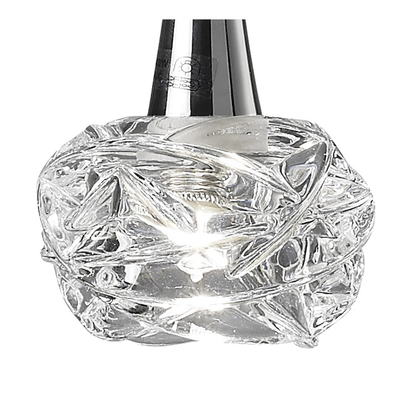 Waithman 1 - Light Unique/Statement Pendant, Polished Chrome