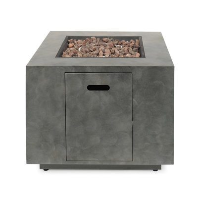 50K Square Iron Fire Pit - Rust- Coating, Matte Finish Class Build Quality,