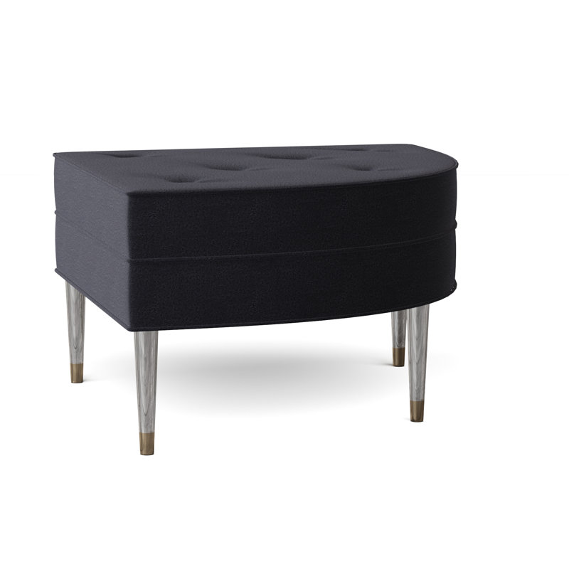 Repose-pieds cocktail capitonné 30 "morceau de gâteau, Marine de Venise