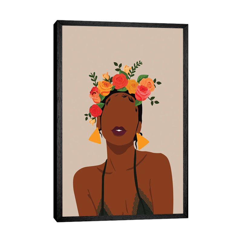 Crown - Print on Canvas, Black Framed, 66.04 cm H x 45.72 cm W