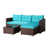Brown Frame/Turquoise Cushion selected