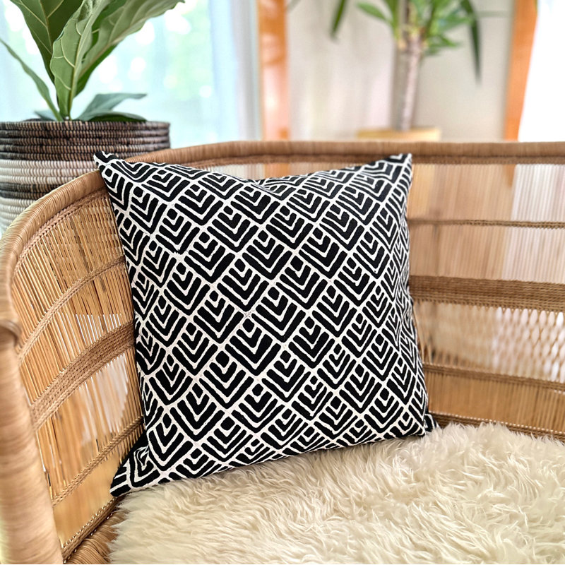 Geometric Cotton Pillow Cover