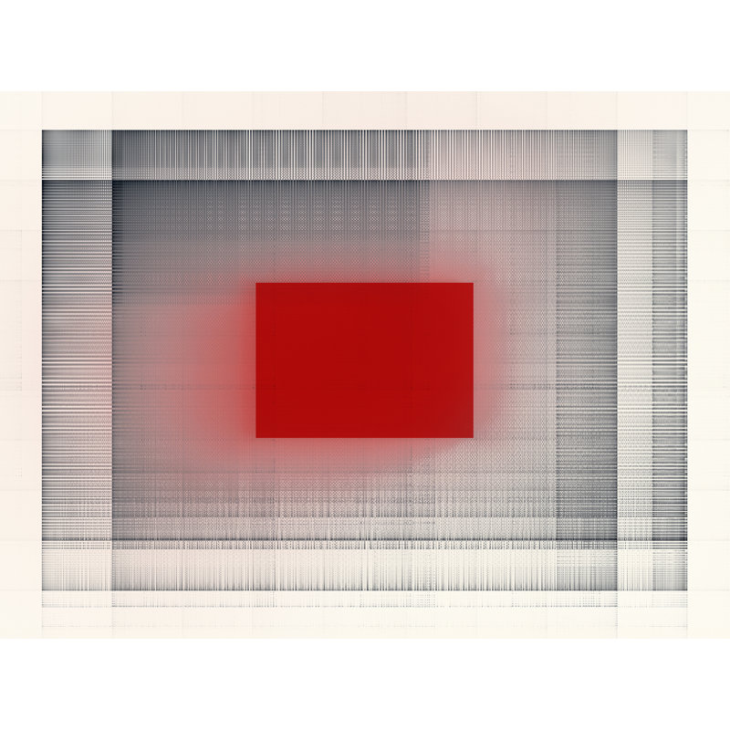 Minimal _ 14_So_39340 Wide Print by Rica Belna, Wrapped Canvas, 24" H x 32" W, 25" H x 33" W