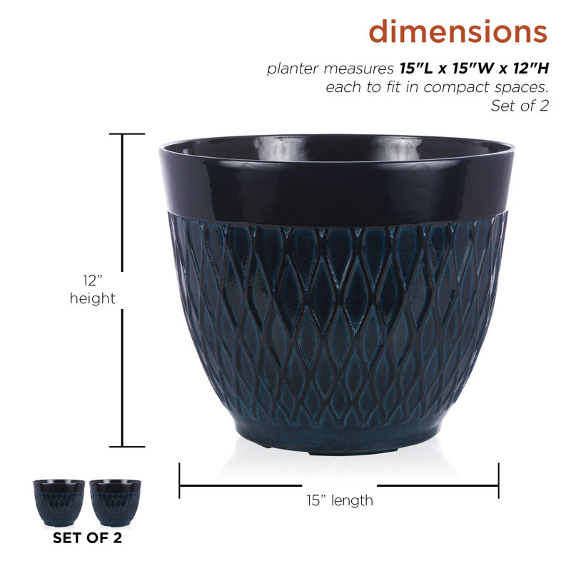 Shiye Pot Planter, Blue