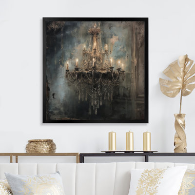 Lustre sur toile, impression de décoration intérieure de luxe - Marquaveon Grand Chandelier Showcase II