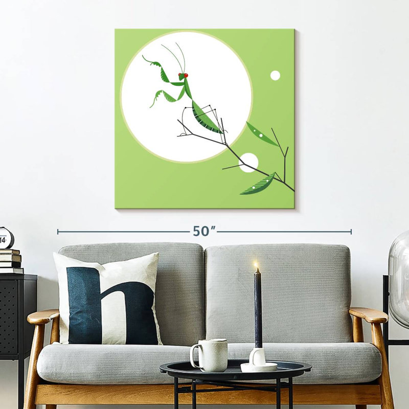 Green Praying Mantis, 30" H x 30" W