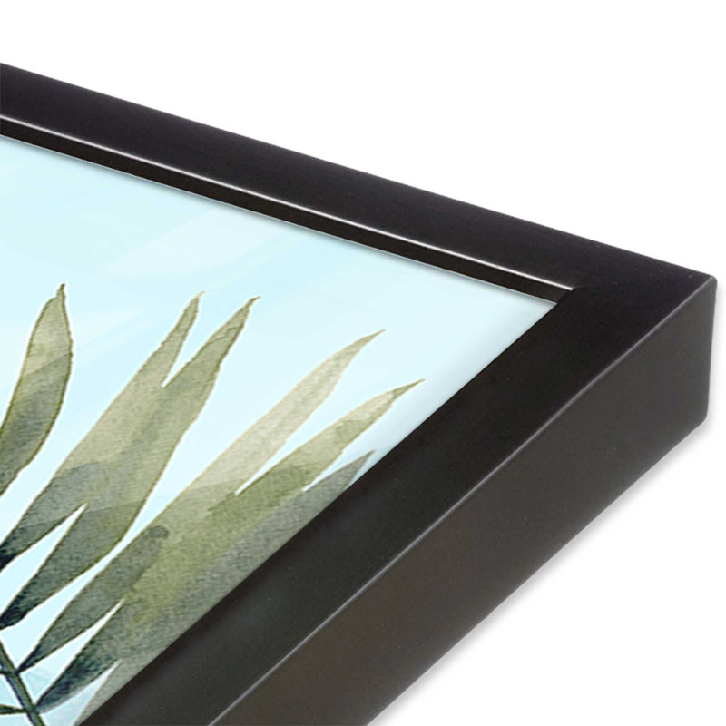 «Beachside Christmas I Print», H 13,75 po x l 13,75 po, Cadre simple en zinc patiné, bois massif