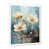 White Single Picture Framed
