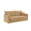 Canapé Cadie Mocha Chenille avec 2 coussins (peut se transformer en canapé-lit)