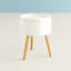 Solid + Manufactured Wood Bedside Table-405516826