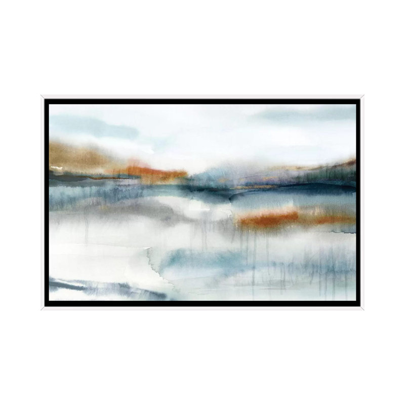 Signe du temps I par Isabelle Z - impression d'art graphique, H 18 po x l 26 po x P 1,5 po, Toile blanche encadrée