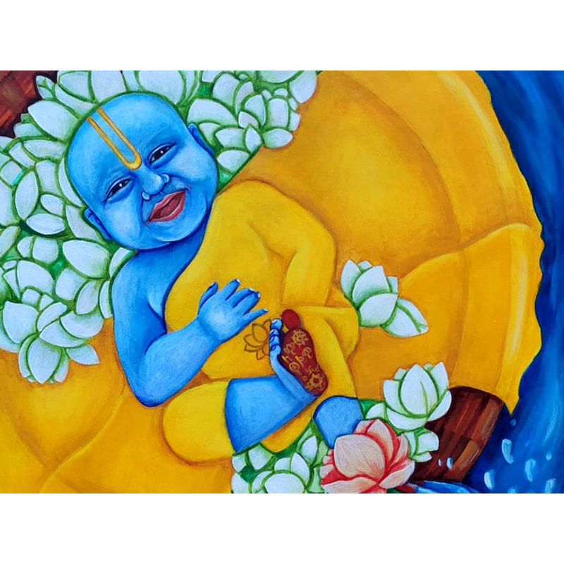 Bal Gopal | Peinture acrylique sur toile | Sourav Sinha