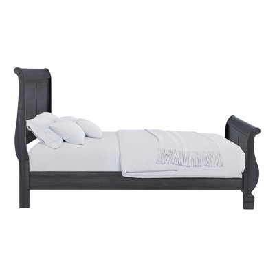 Charcoal Sleigh Bed Frame