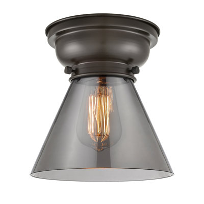 Aditi Cone 1 Light 8" Flush Mount