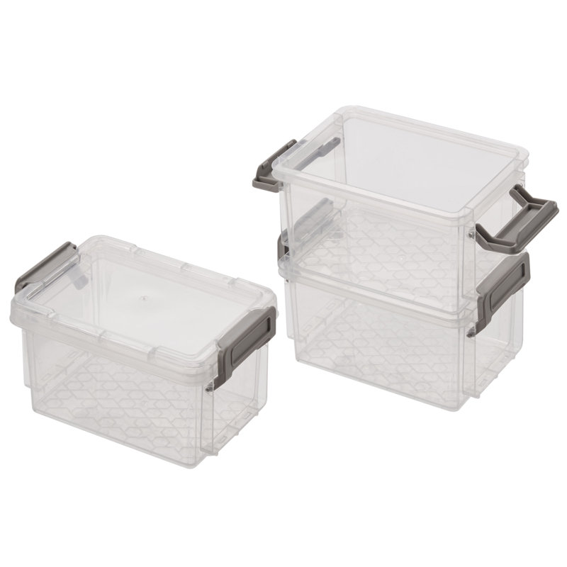 Wrought Studio™ 4 Pack 12oz Stackable Storage Boxes