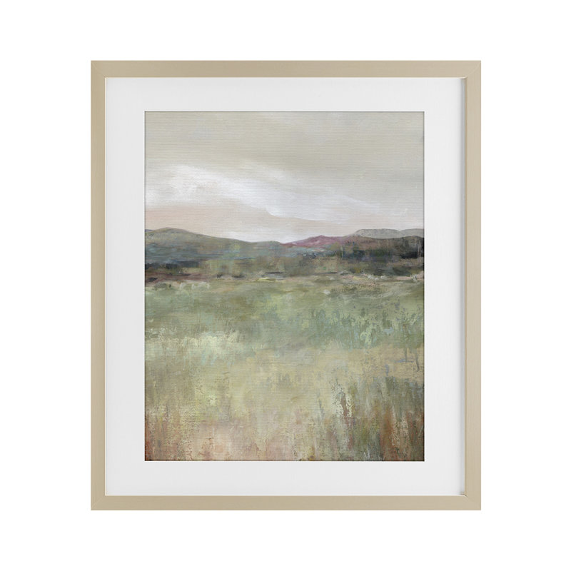 «Abstract Glimpse of Spring», reproduction encadrée sous verre, design par Carol Robinson, H 16 po x l 13 po